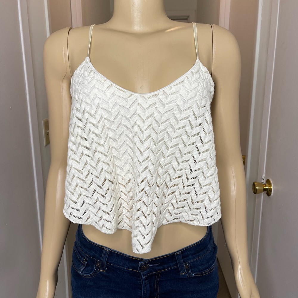 Charlotte Russe White Crop Top